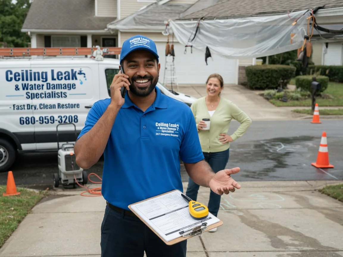Ceiling Leak Cleanup Camden, IN FAQs
